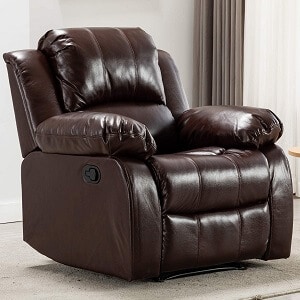 6.Bonzy Home Air Leather Recliner Chair