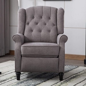 9.Classic Brands Kingsley Upholstered Reclining Chair